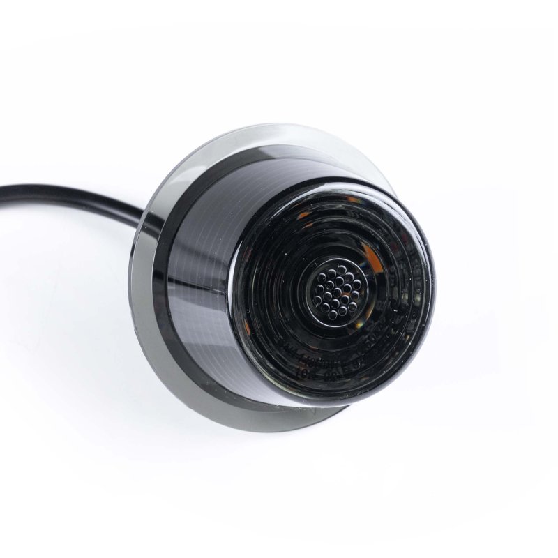 LED module dark lens | amber | 12-24V | 5m. kabel