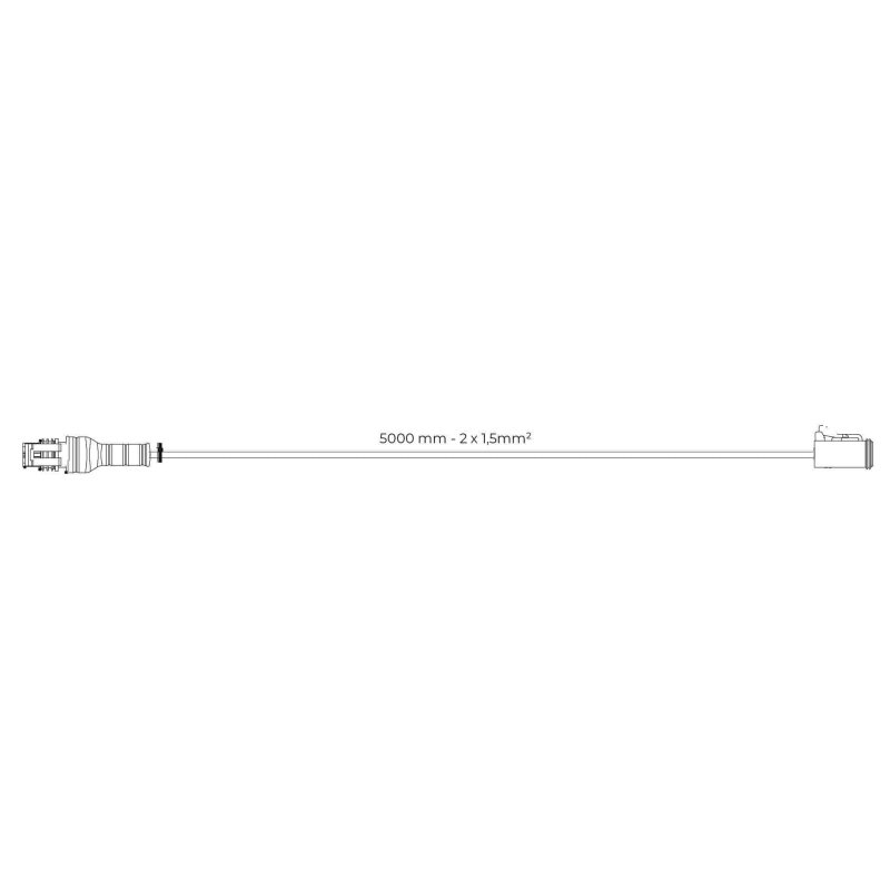 verloopkabel Superseal > Deutsch 5m | 2x1,5mm² | 2x female