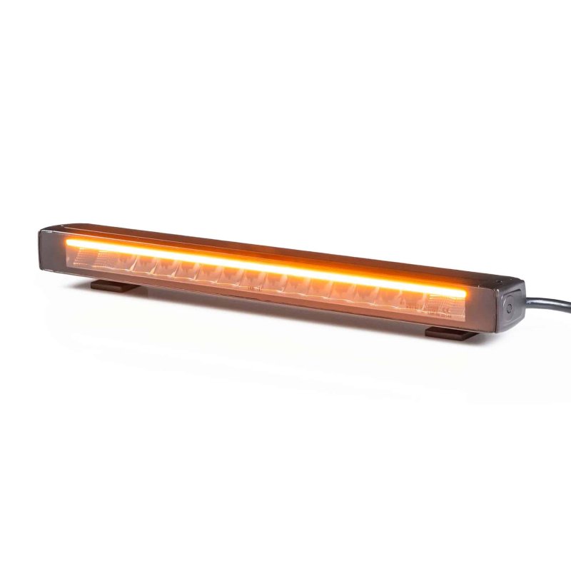 LED lightbar Stratos 530mm | incl. R65 flitser | rood-amber DRL