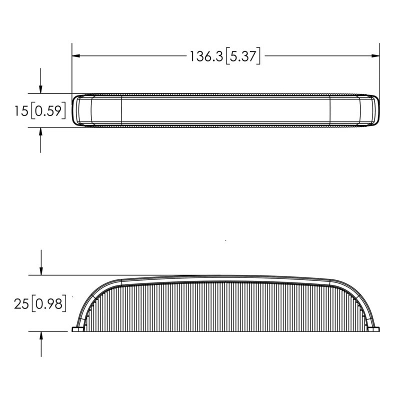 LED R10 flitser compact wit 9-LED 12-24V