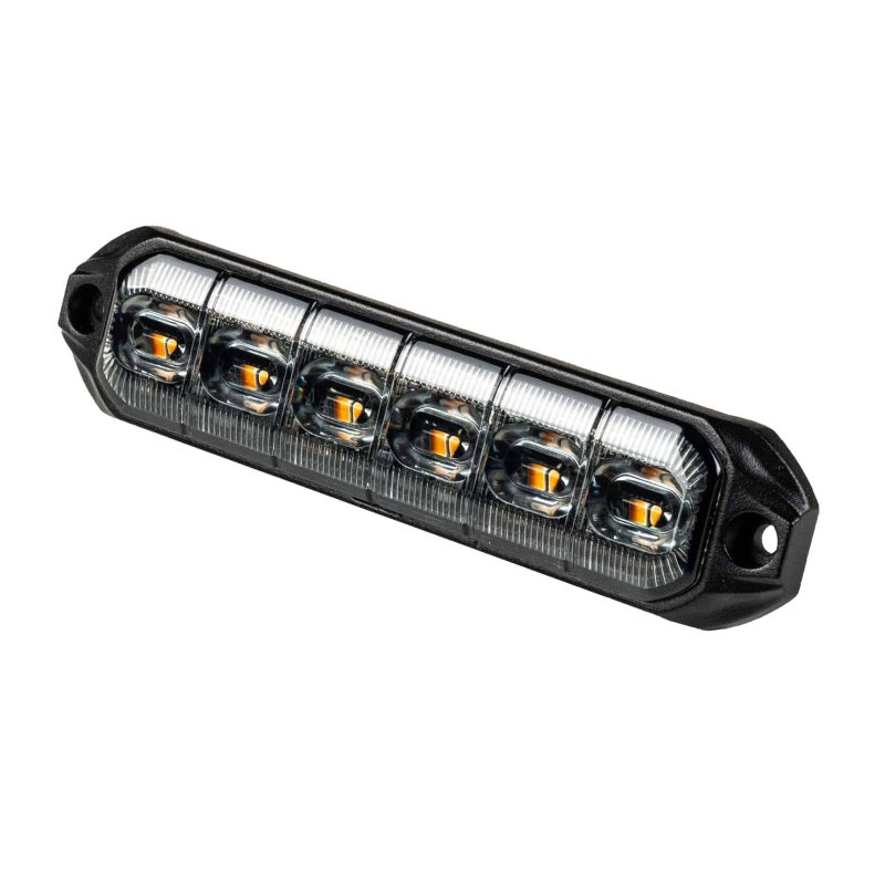 LED R65 CL2 flitser 6-LED amber 12/24V 50cm kabel + Superseal