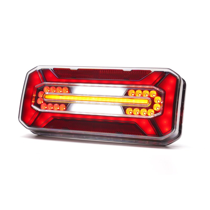 LED achterlicht black links | 12-24V | 7-Pin's AMP
