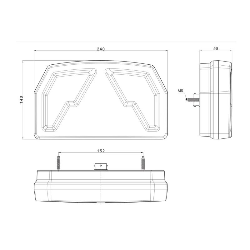 LED achterlicht canbusproof 12V - kentekenlicht - 5-PIN
