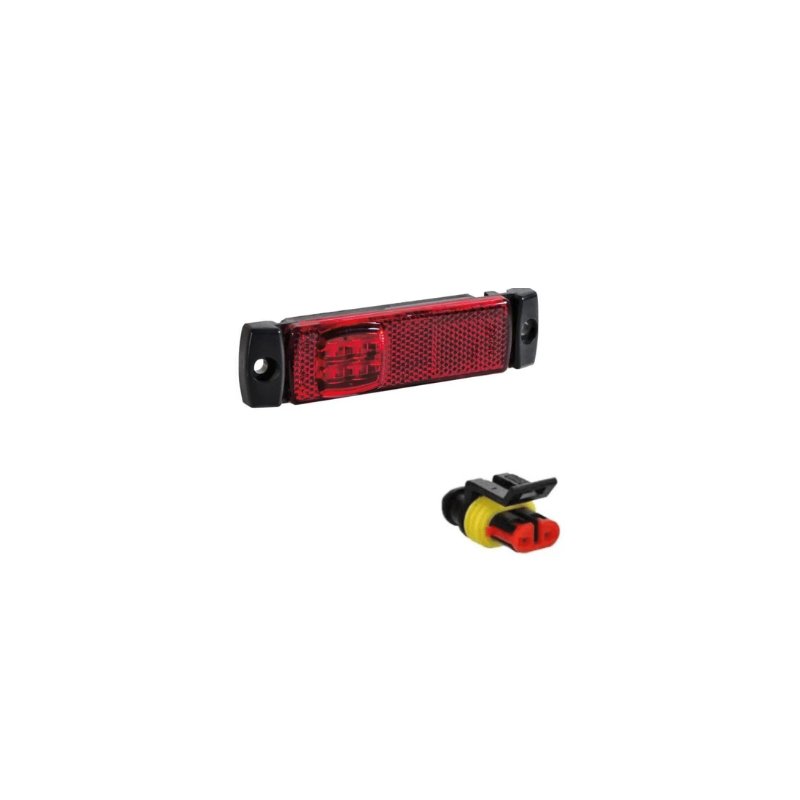 LED marker light Red | 12-24V | 50cm. cable