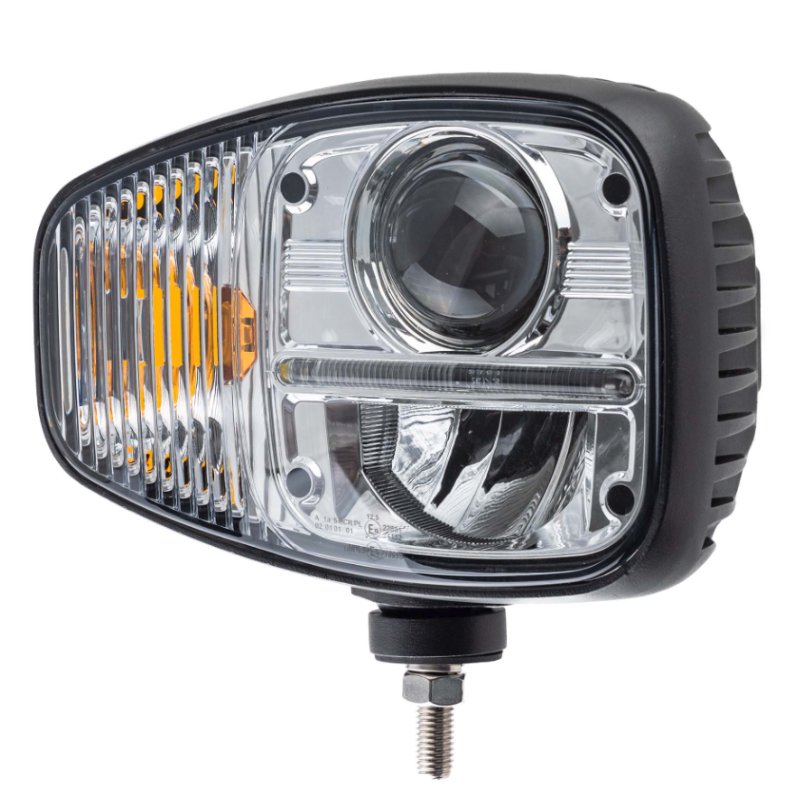 phare LED droite, 10-30v, connecteur Deutsch 6-PIN, Cabuchon non traité