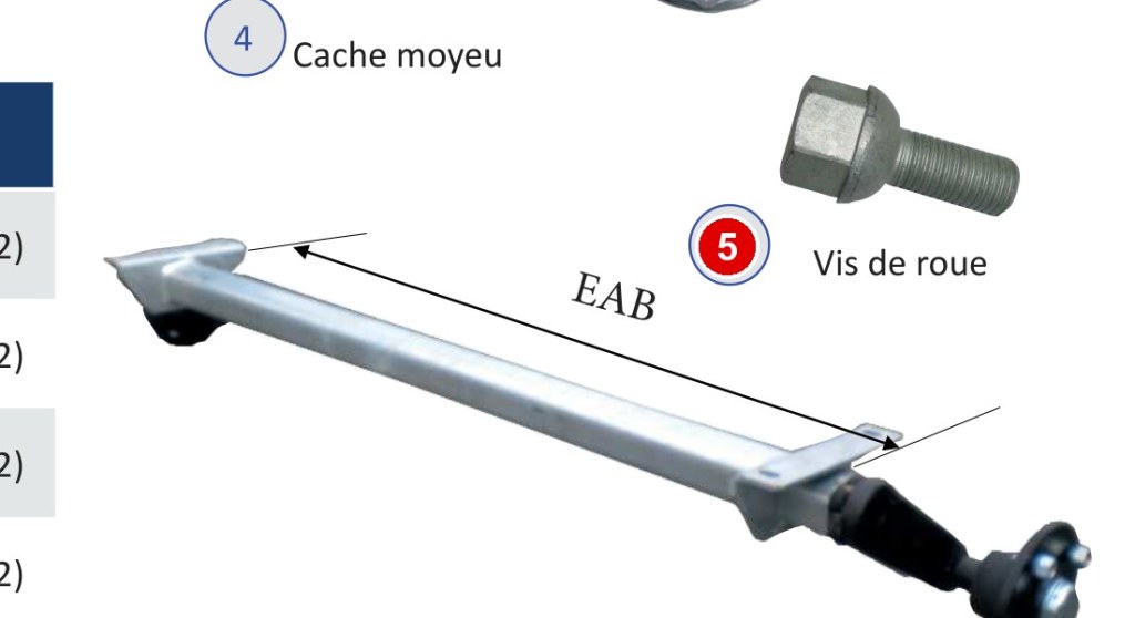 LOT DE 4 VIS DE ROUE M12 X 1.5 CONIQUE 8.8