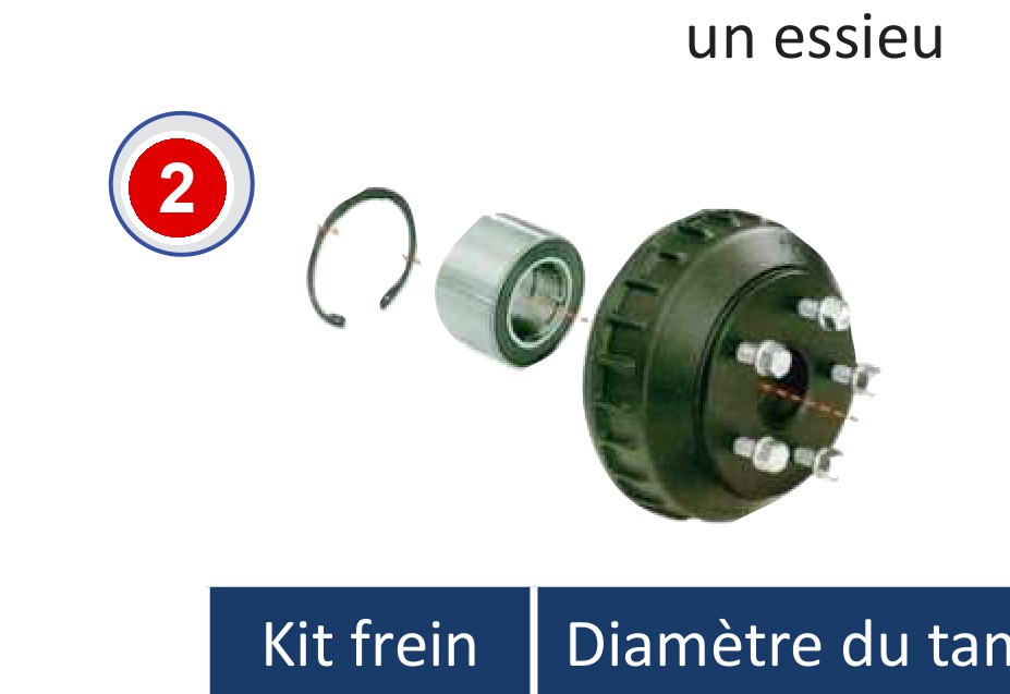 TAMBOUR COMPLET 1300KG 5T112 ALKO (avec moyeu 623113)