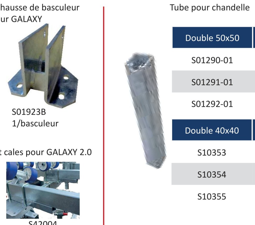 OMEGA POUR TUBE 100 X 50 (CHANDELLE 60)