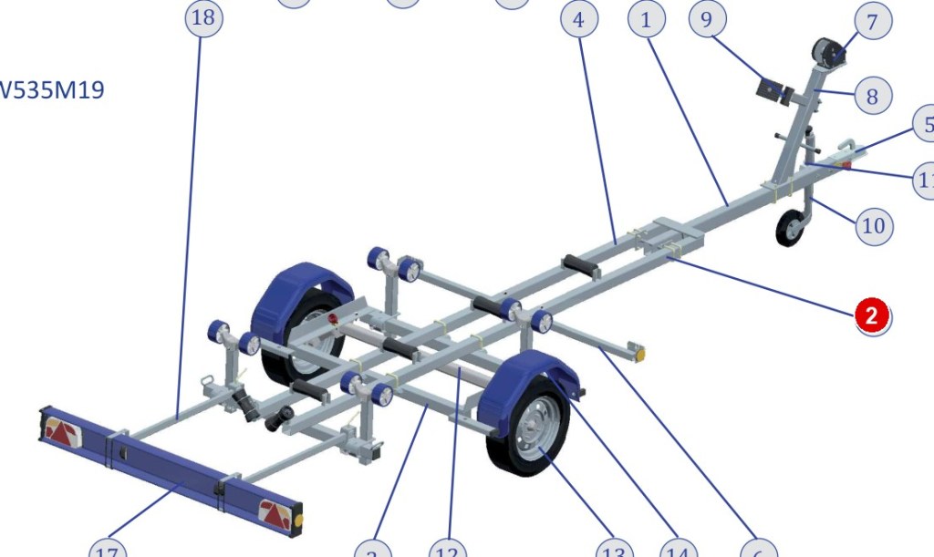 SUPPORT TREUIL 225 330 JET