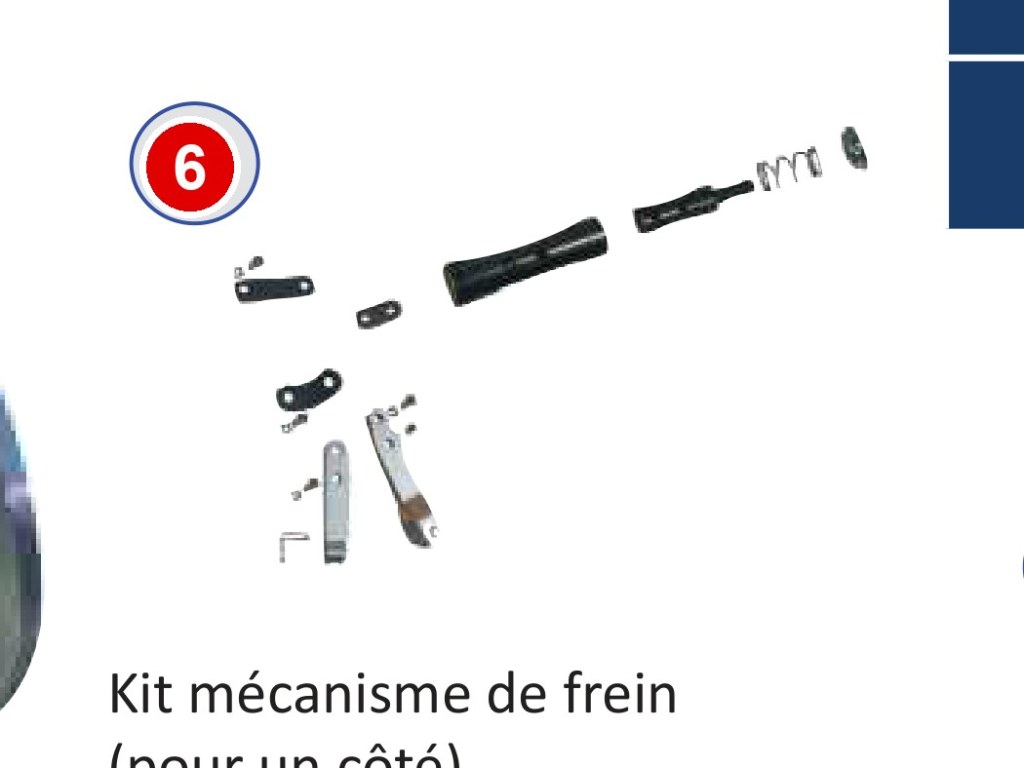 KIT REMPLACEMENT MECANISME FREIN WS245