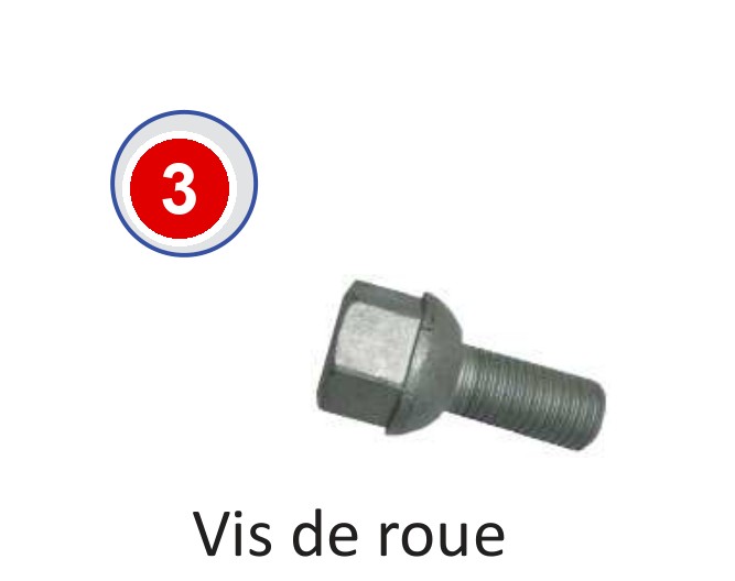 LOT 5 VIS DE ROUE M12
