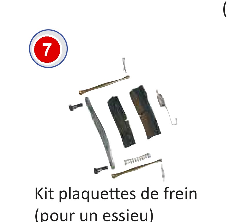 KIT REMPLACEMENT PLAQUETTE FREIN WS245