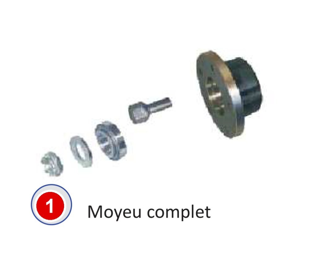 KIT MOYEU/ROULEMENT COMPLET 500KG 4T115 VGB6-L