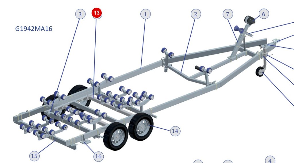 ESSIEU 1350 KG SF BAIN D'HUILE 5T112