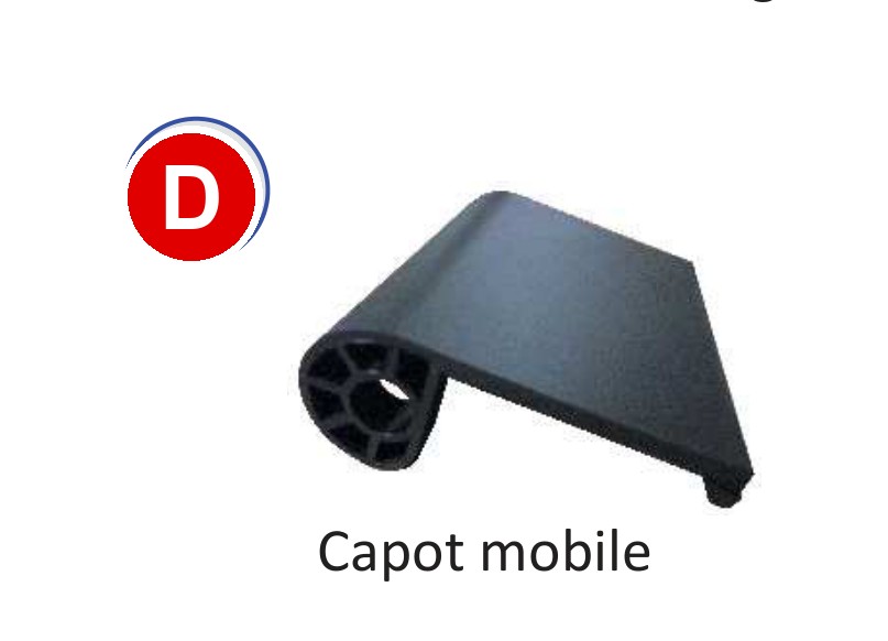 CAPOT MOBILE POUR TREUIL 2 VITESSES RBW2000
