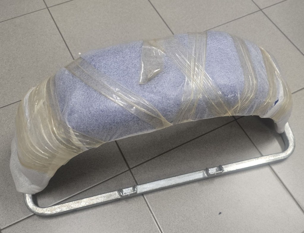 garde boue 10" bleu+ support pour remorque sun-way