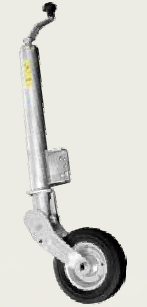 Roue jockey 60 escamotable avec platine de fix.