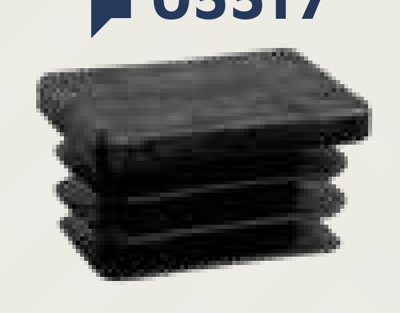 Embout plastique entrant 30 X 30 X 1-3 noir