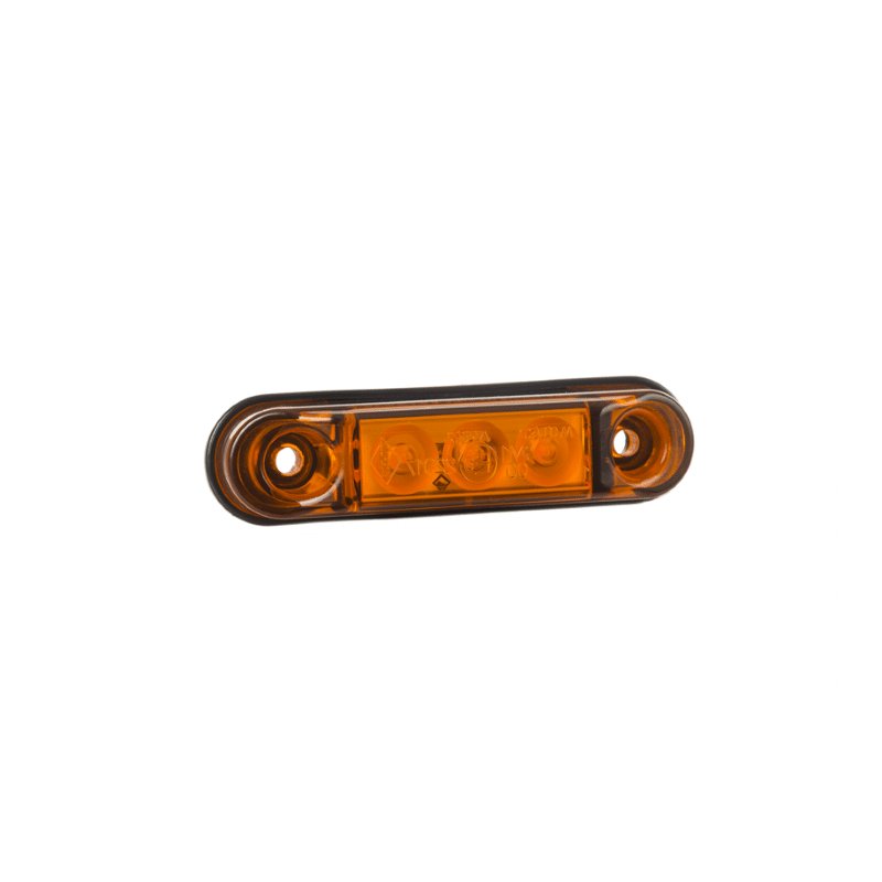 Feu de position LED orange avec support | 24V | 50cm cable