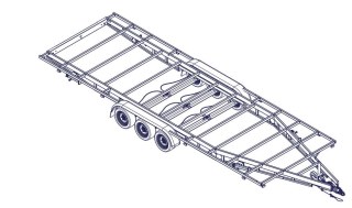 7m20 3 essieux 1350kg - Remorque pour Tiny House