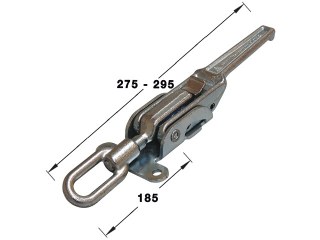 Eccentric closure, adjustable to screw