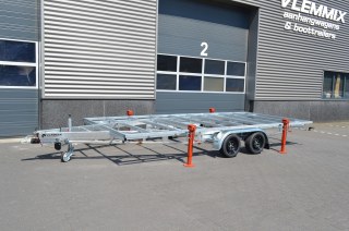 Remorque plateau détachable Vlemmix 300 2×1350 kg