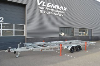 Remorque plateau détachable Vlemmix 720 2×1800 kg
