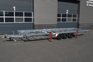 Remorque plateau détachable Vlemmix 720 3×1350 kg