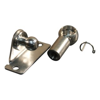 Support laterale avec boule, panne de balle et clip de retenue inox 316 BA30/K13V4+PF30V4 épaisseur de la tôle 3,0 mm
