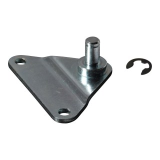 plaque de fixation avec cheville zingué