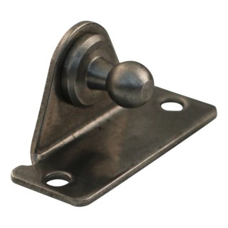 support d'angle avec boule BA30/K13 inox 316 support d'angle, 2 trous Ø4,3mm sur 40. Hauteur 16. Balle 13, Max. 1200N.