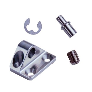 kit de montage plaque de fixation avec cheville Plaque en acier inoxydable 316 4x trou de vis Ø4,1 pour cadre de type B-b