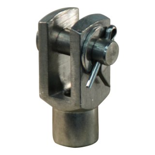 fourche avec goupille et appuyant il. 60 inox 316 M10x40mm