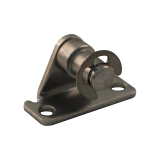 support R6 BB20/Z06 inox 316 traverse haute 14 mm, 2 trous Ø3,4mm sur 19mm. Tap Ø6x6,5mm 500N