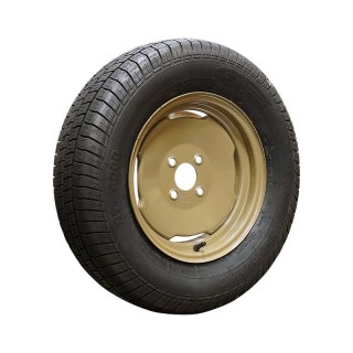 Komplettrad 165 R13C 4Jx13H ET0 60/100/4 Stahl Kargomax ST-6000 M+S Grau Grün