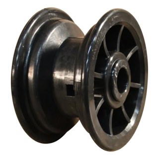 roue 2.10x4 roulement à rouleaux Ø20 NL75mm plastique noir