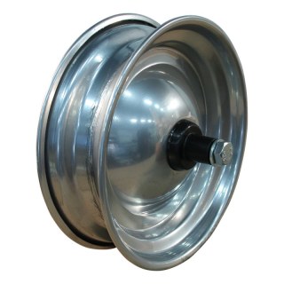 roue 2.50Ax8 ET0 roulement à billes axe Ø17 métal gris argent