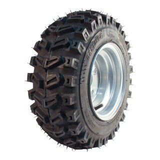 pneu + roue 16x6.50-8 5.50x8H2 ET-2 60/100/4 métal X-Trac gris argent