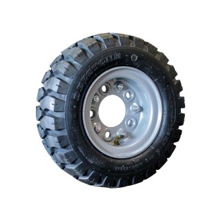 pneumatico + ruota 18x7-8 4.33R-8 ET0 94/140/5 metallo PL-801 grigio argento