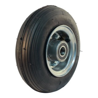tire + wheel 2.50-4 2.10-4 ET0 ball bearing Ø20 NL75mm metal V-5501 silver grey