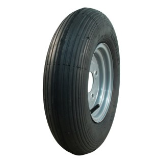 pneu + roue 4.80/4.00-8 3.00Dx8 ET0 60/100/4 métal V-5501A gris argent
