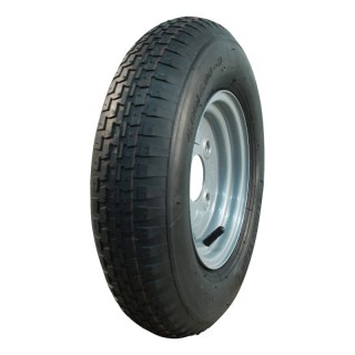 pneu + roue 4.80/4.00-8 3.00Dx8 ET0 60/100/4 métal V-6635 gris argent