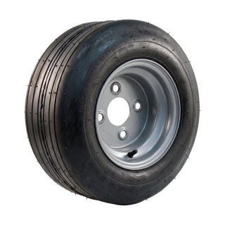 air tire + wheel 16x6.50-8 5.50x8H2 ET-2 60/100/4 steel V-3503 silver grey