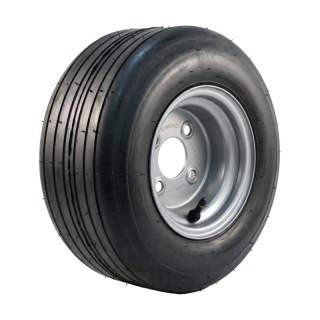 luchtband + wiel 18x8.50-8 7.00Bx8H2 ET-2 60/100/4 staal V-3503 zilvergrijs
