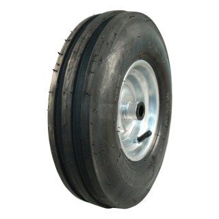 pneu + roue 3.50-6 2.50Ax6 ET0 roulement à rouleaux Ø20 NL75mm métal V-8502 gris