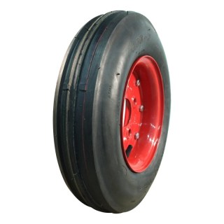 pneu + roue 4.80/4.00-8 3.00D-8 ET0 60/100/4 métal V-8502 Rouge
