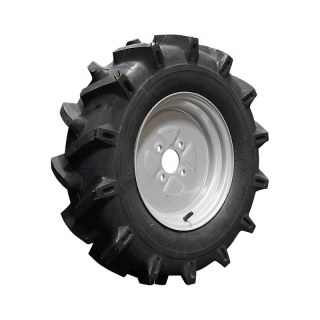 Komplettrad 6.00-12 4.00Bx12H2 ET0 60/100/4 Stahl V-8803 Silbergrau