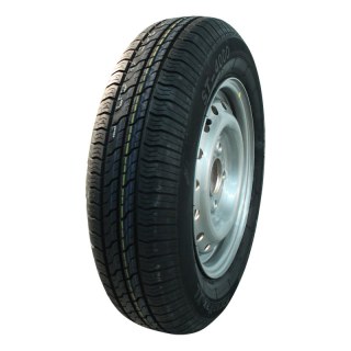 pneu + roue 155/80 R13 4½Jx13H2 ET20 85/130/4 métal Kargomax XL ST-4000 M+S gris argent