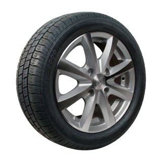 Komplettrad 165 R13C 5Jx13H2 ET30 57/100/4 Leichtmetall Kargomax ST-6000 M+S Silbergrau