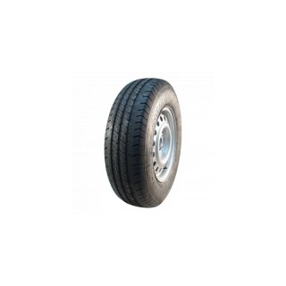 pneu + roue 185 R14C 5½Jx14H2 ET30 66,5/112/5 métal R701 M+S gris argent